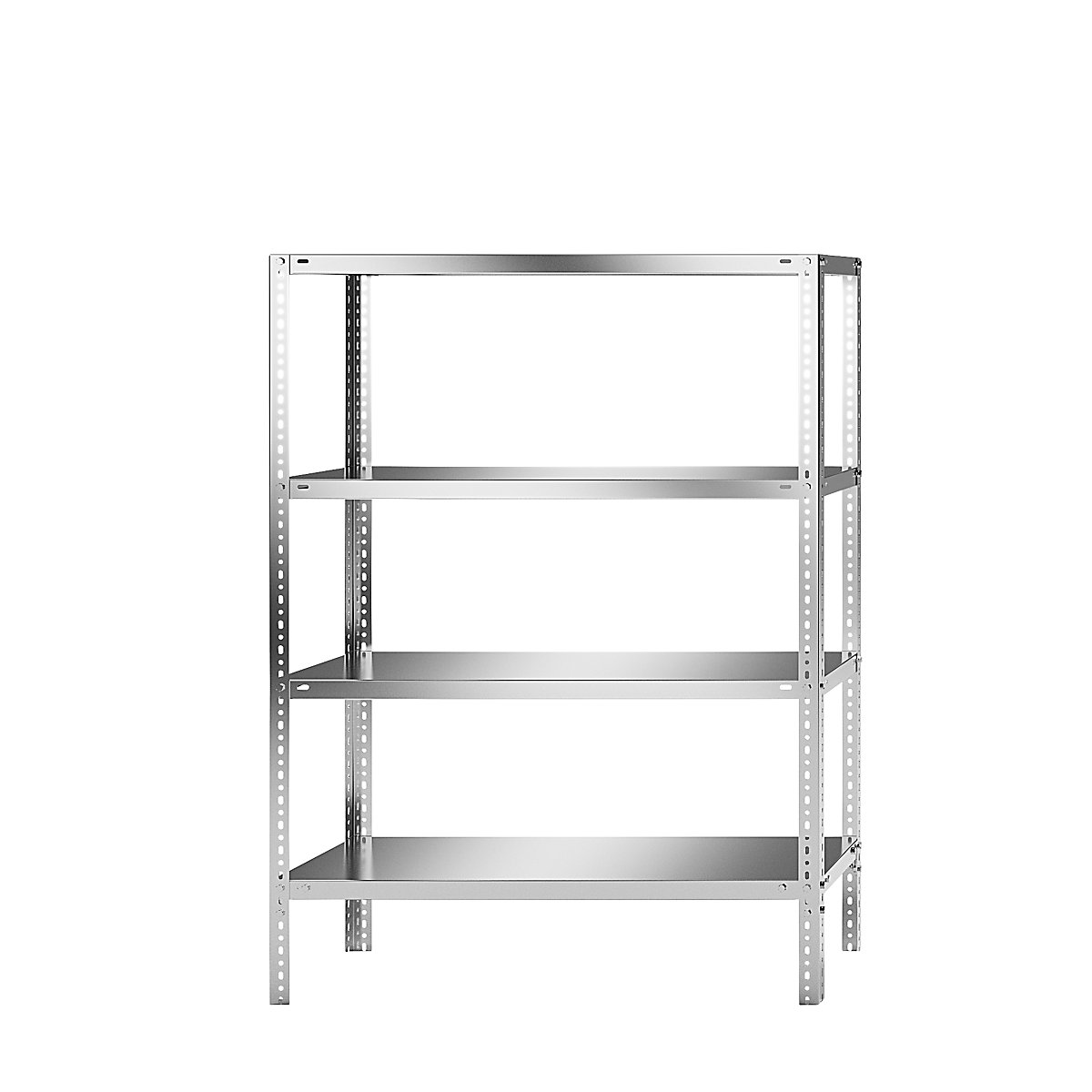 Stainless steel shelf unit, shelf height 1500 mm, standard shelf, width x depth 1100 x 400 mm-3