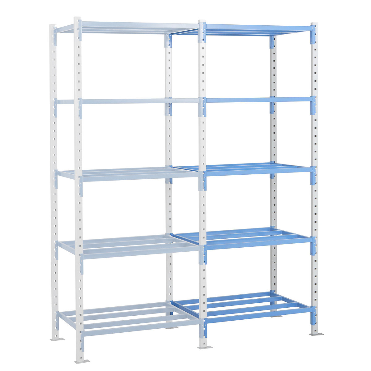 Tubular boltless shelving unit, shelf unit height 2496 mm, shelf width 1210 mm, extension shelf unit, shelf width 995 mm-6