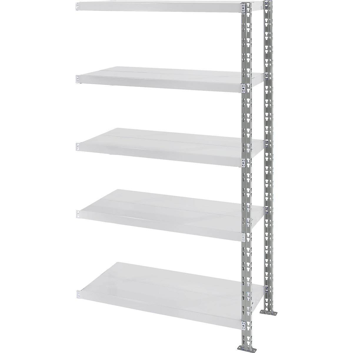Universal boltless shelving unit, sheet steel shelves, HxWxD 1820 x 1025 x 400 mm, extension shelf unit