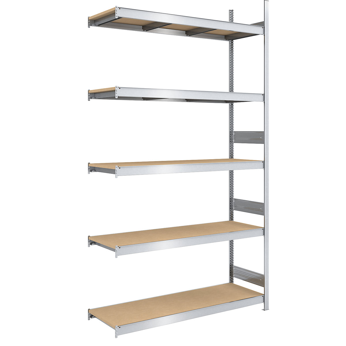 Wide span boltless shelf unit chipboard panels – hofe, height 3000 mm, width 1500 mm, max. bay load 2000 kg, depth 600 mm, extension shelf unit
