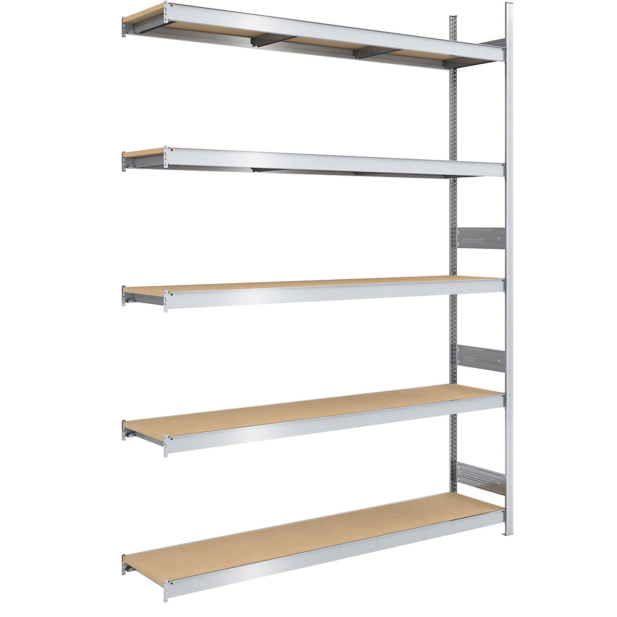 Wide span boltless shelf unit chipboard panels – hofe, height 3000 mm, width 2000 mm, max. bay load 2000 kg, depth 500 mm, extension shelf unit