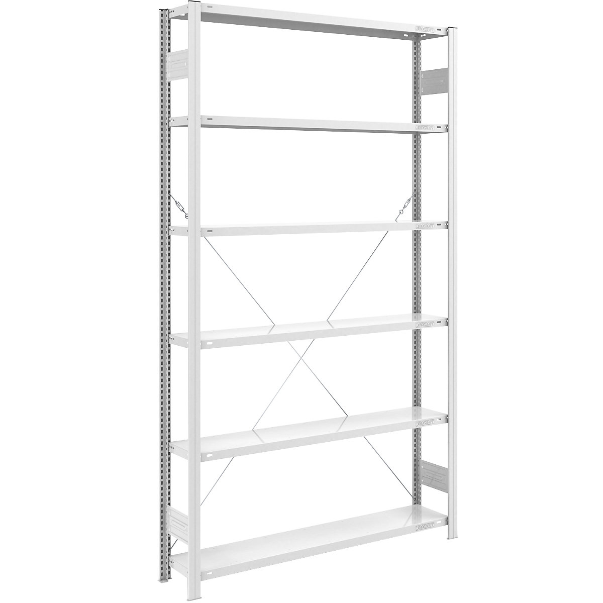 Wide span boltless shelf unit – hofe, height 2500 mm, standard shelf unit, max. shelf load 175 kg, light grey