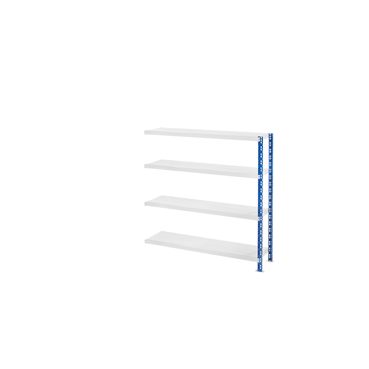 Wide span boltless shelf unit with sheet steel shelves – eurokraft basic, depth 500 mm, extension shelf unit, HxW 1508 x 1525 mm