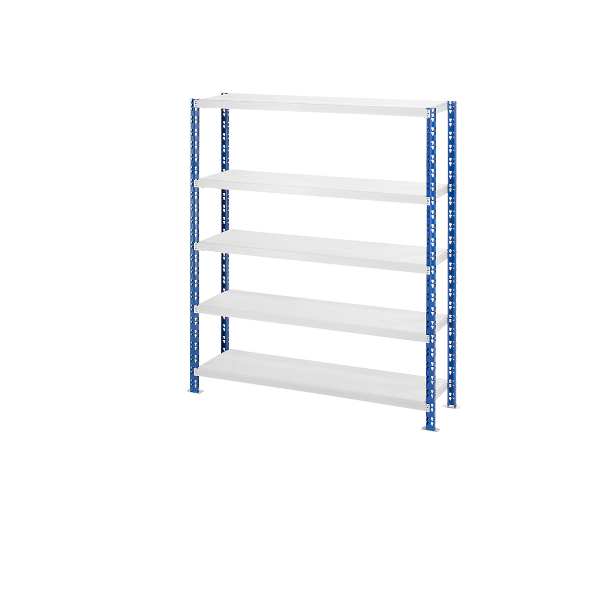 Wide span boltless shelf unit with sheet steel shelves – eurokraft basic, depth 400 mm, standard shelf unit, HxW 1820 x 1550 mm