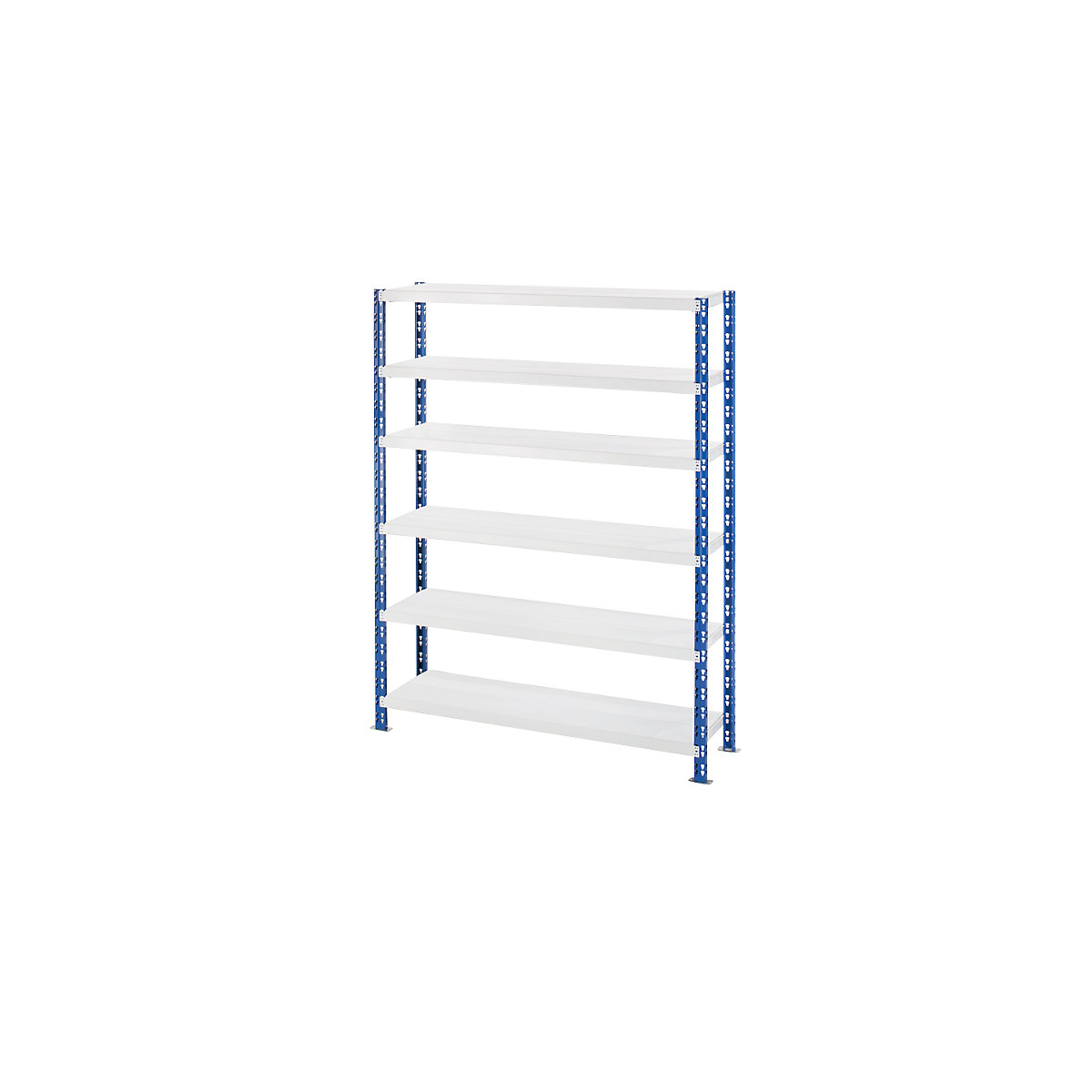 Wide span boltless shelf unit with sheet steel shelves – eurokraft basic, depth 500 mm, standard shelf unit, HxW 1976 x 1550 mm