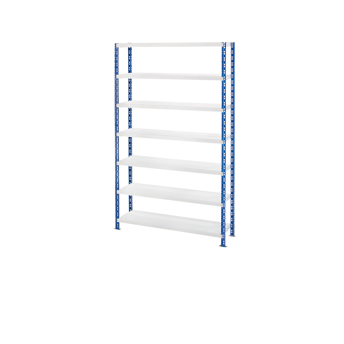 Wide span boltless shelf unit with sheet steel shelves – eurokraft basic, depth 500 mm, standard shelf unit, HxW 2522 x 1550 mm-9