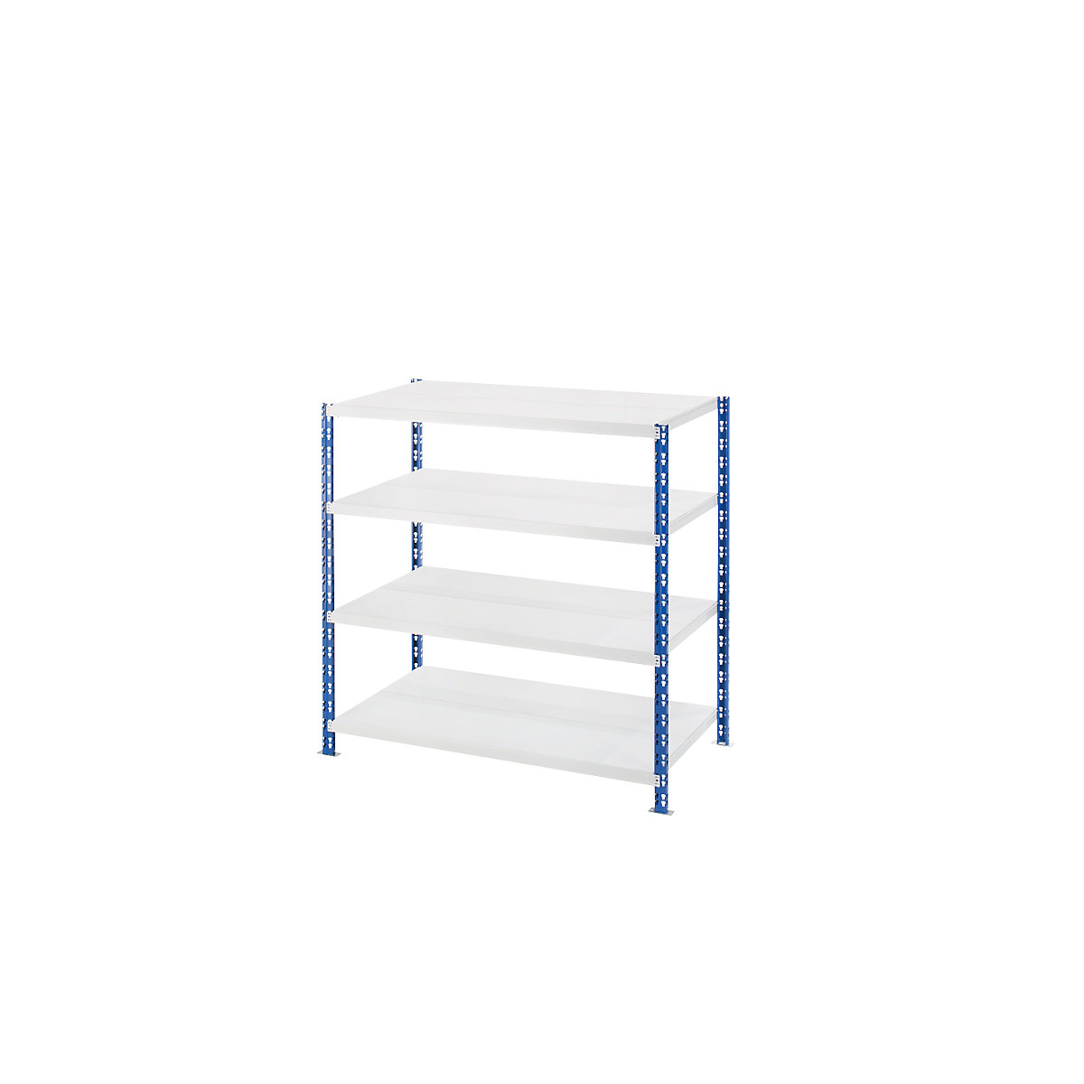 Wide span boltless shelf unit with sheet steel shelves – eurokraft basic, depth 800 mm, standard shelf unit, HxW 1508 x 1550 mm