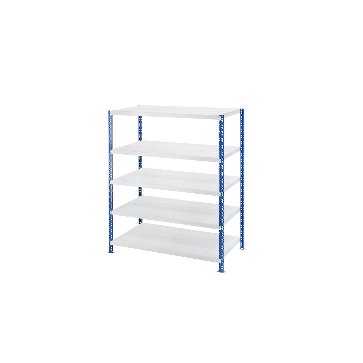 Wide span boltless shelf unit with sheet steel shelves – eurokraft basic, depth 800 mm, standard shelf unit, HxW 1820 x 1550 mm