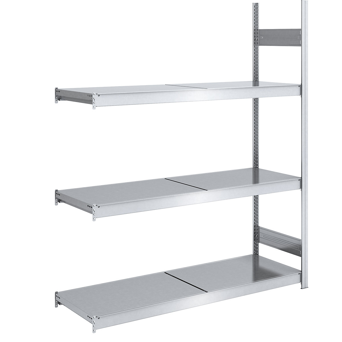 Wide span boltless shelving unit with steel shelves – hofe, height 2000 mm, shelf width 1500 mm, shelf depth 600 mm, extension shelf unit-5