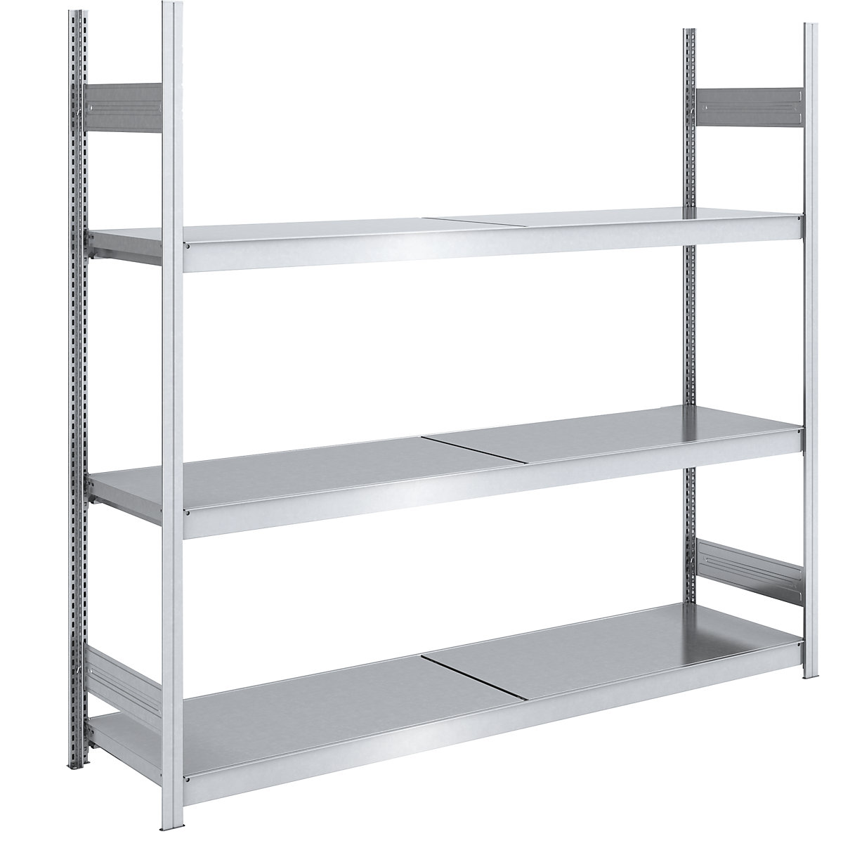 Wide span boltless shelving unit with steel shelves – hofe, height 2000 mm, shelf width 2000 mm, shelf depth 600 mm, standard shelf unit-8
