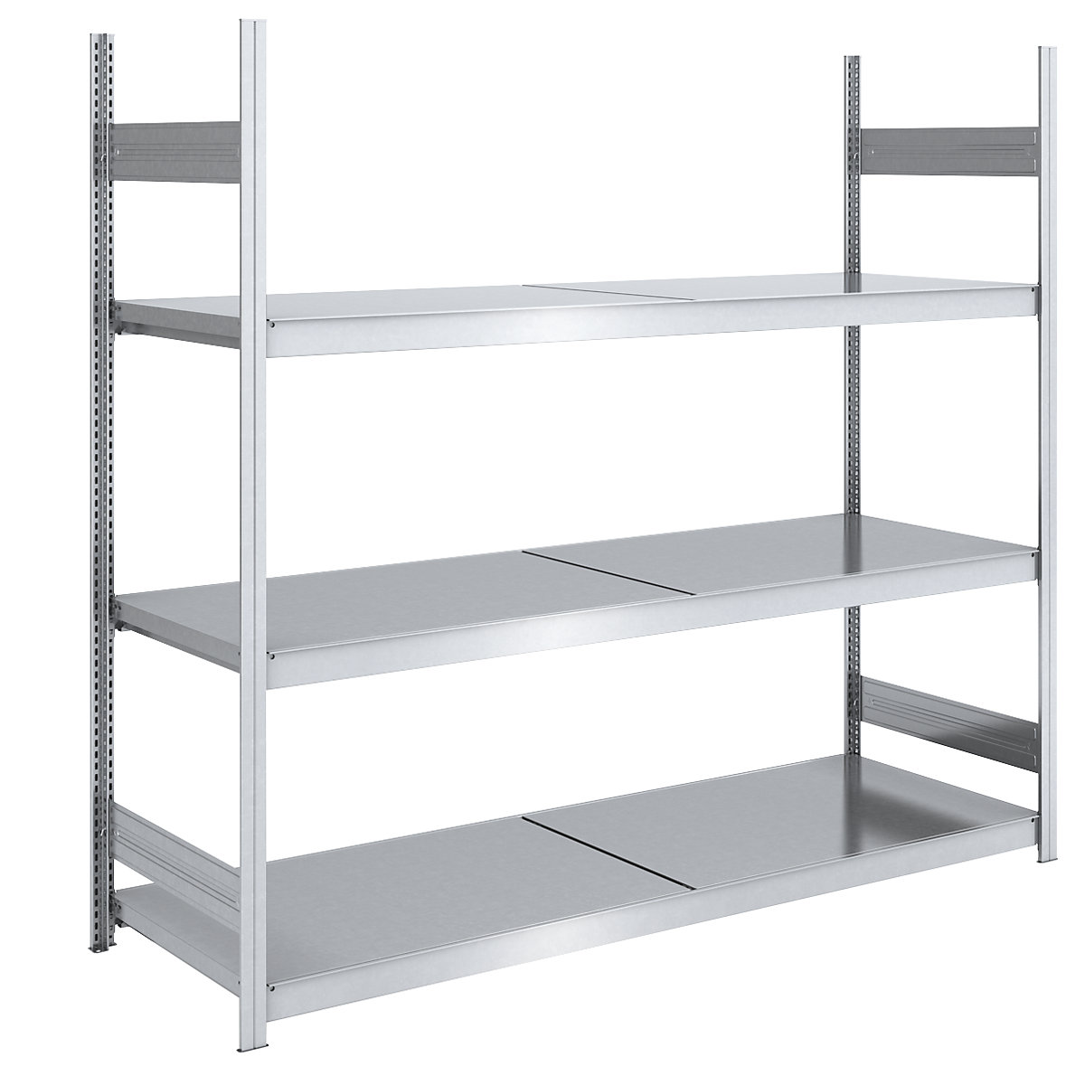 Wide span boltless shelving unit with steel shelves – hofe, height 2000 mm, shelf width 2000 mm, shelf depth 800 mm, standard shelf unit-7