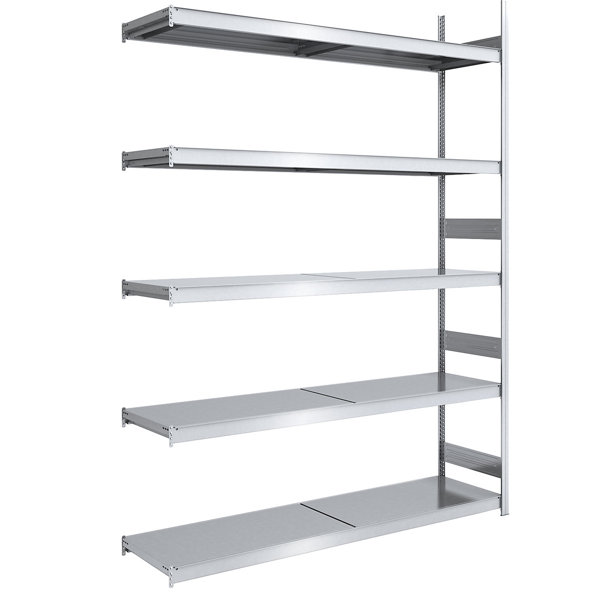 Wide span boltless shelving unit with steel shelves – hofe, height 3000 mm, shelf width 2000 mm, shelf depth 600 mm, extension shelf unit