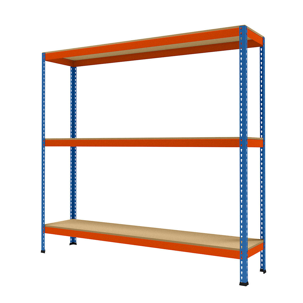 Wide span heavy duty shelving, height 1981 mm, overall depth 468 mm, width 2146 mm