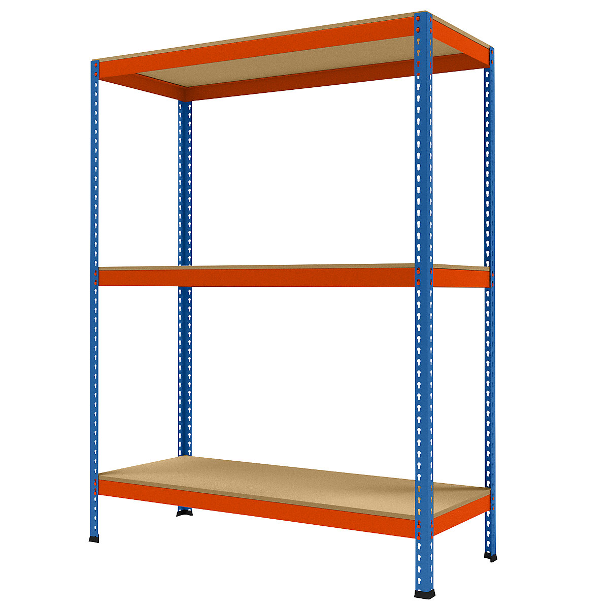 Wide span heavy duty shelving, height 1981 mm, overall depth 621 mm, width 1536 mm
