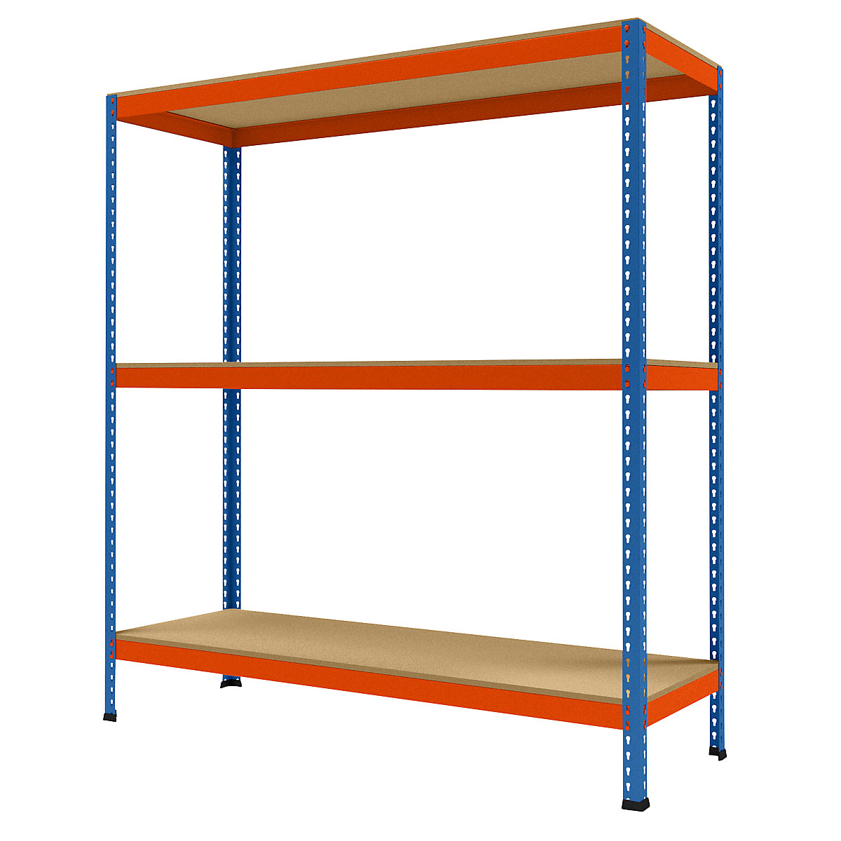 Wide span heavy duty shelving, height 1981 mm, overall depth 621 mm, width 1841 mm