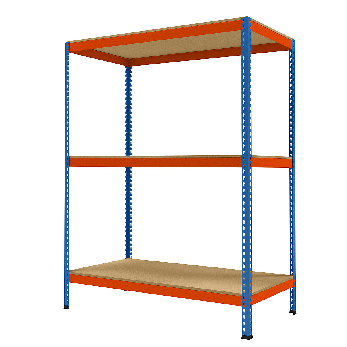 Wide span heavy duty shelving height 1981 mm, overall depth 773 mm