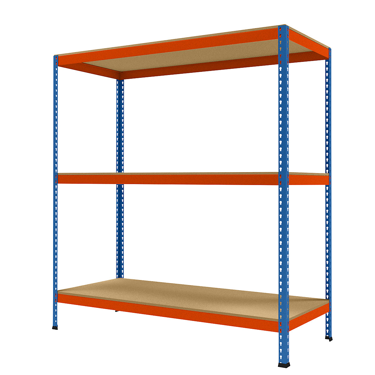 Wide span heavy duty shelving, height 1981 mm, overall depth 773 mm, width 1841 mm