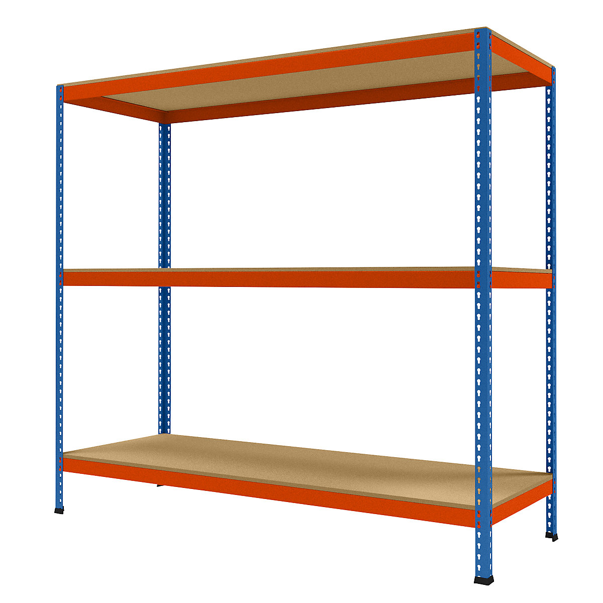 Wide span heavy duty shelving, height 1981 mm, overall depth 773 mm, width 2146 mm