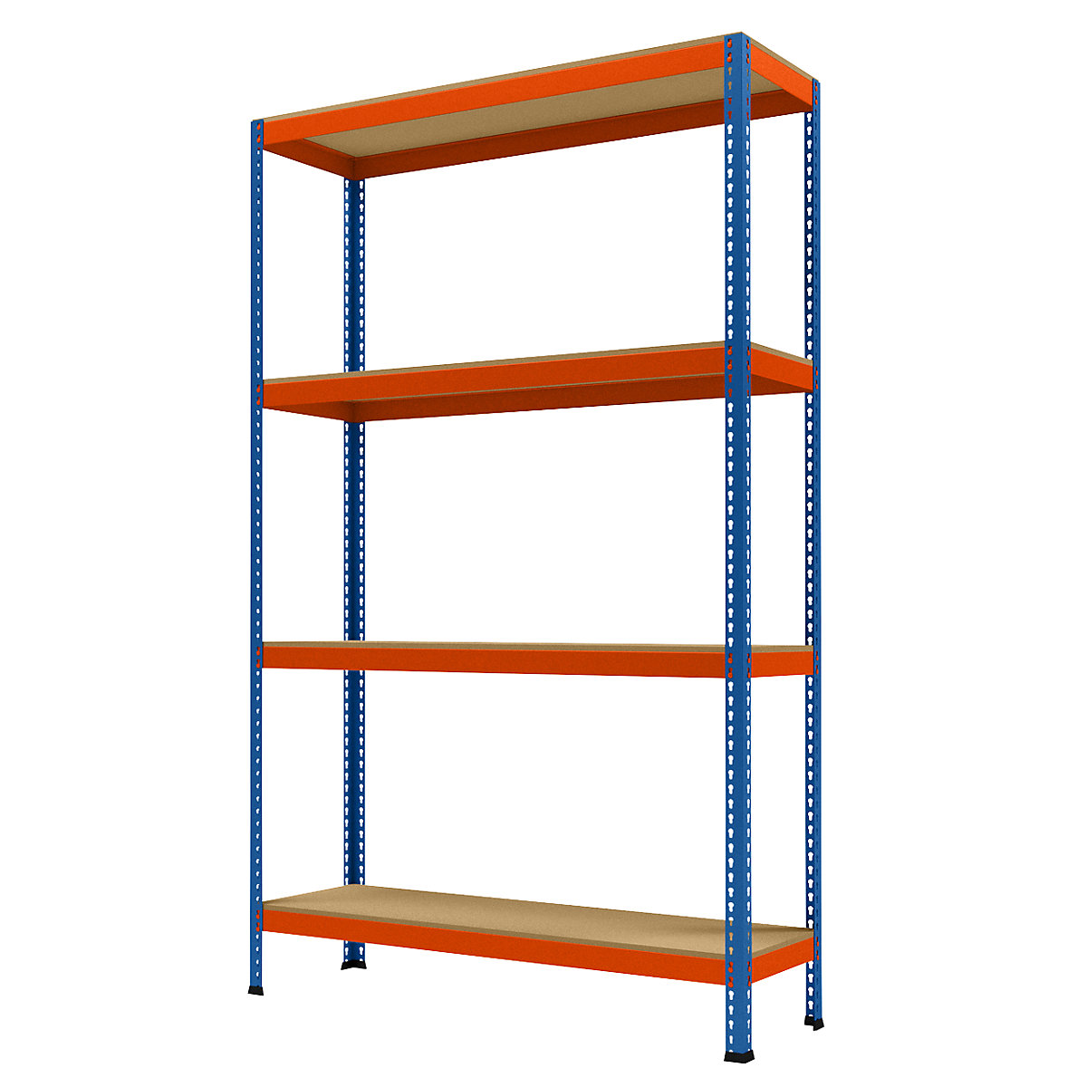 Wide span heavy duty shelving, height 2438 mm, overall depth 468 mm, width 1536 mm