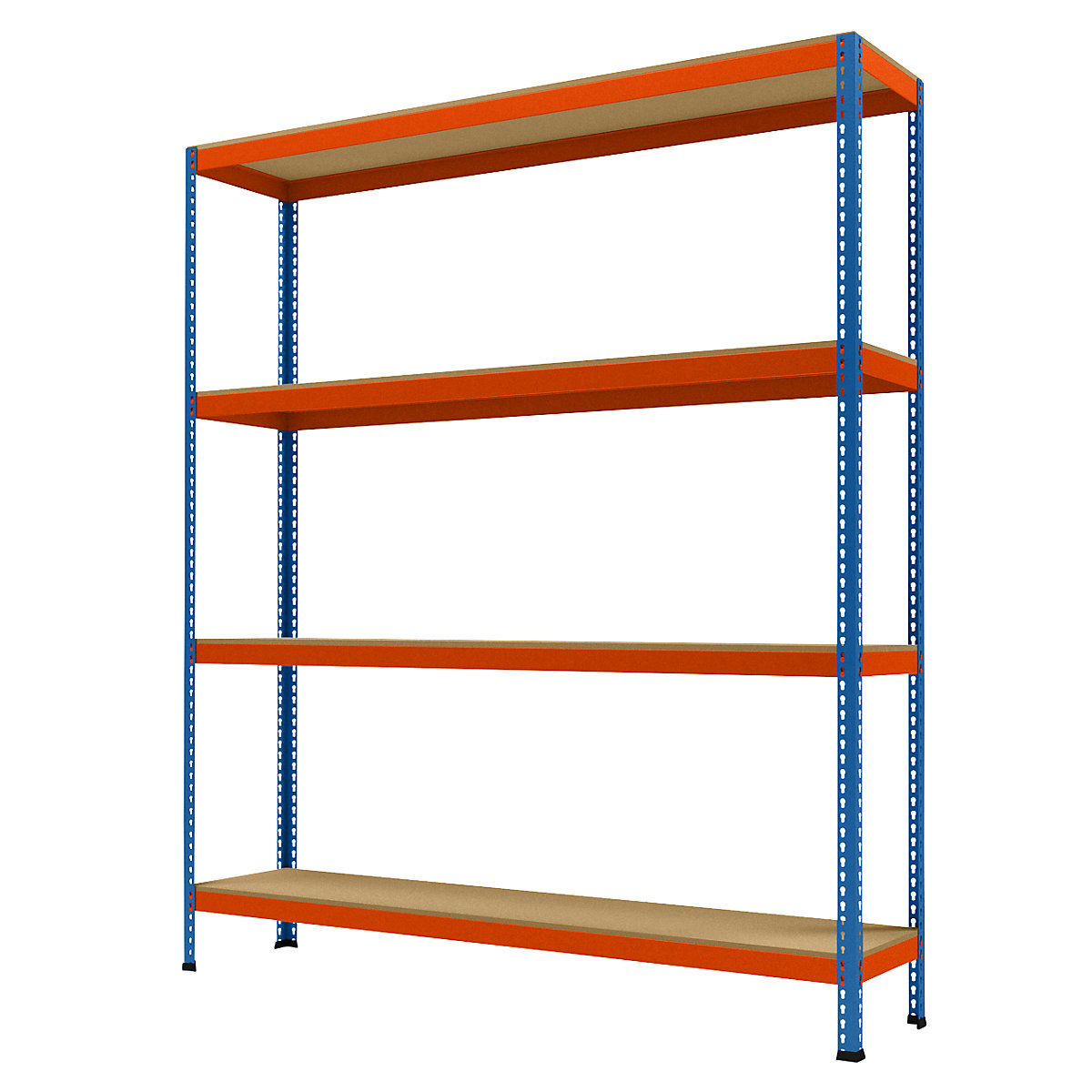 Wide span heavy duty shelving, height 2438 mm, overall depth 468 mm, width 2146 mm