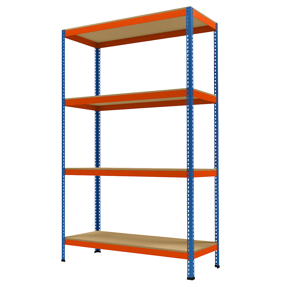 Wide span heavy duty shelving, height 2438 mm, overall depth 621 mm, width 1536 mm