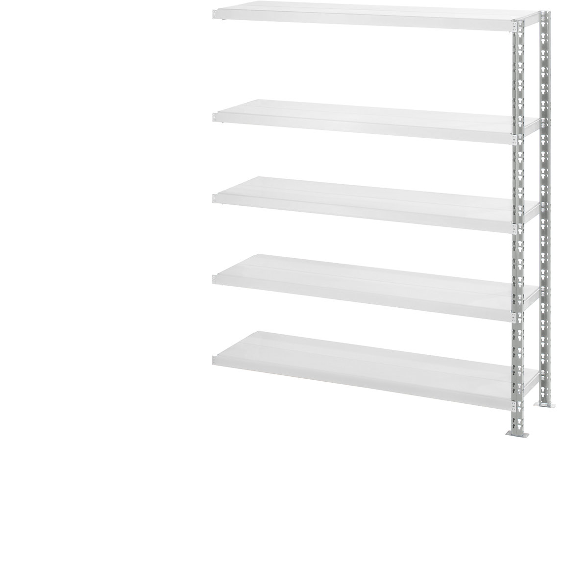 Wide span shelf unit with sheet steel shelves, depth 400 mm, extension shelf unit, HxW 1820 x 1525 mm