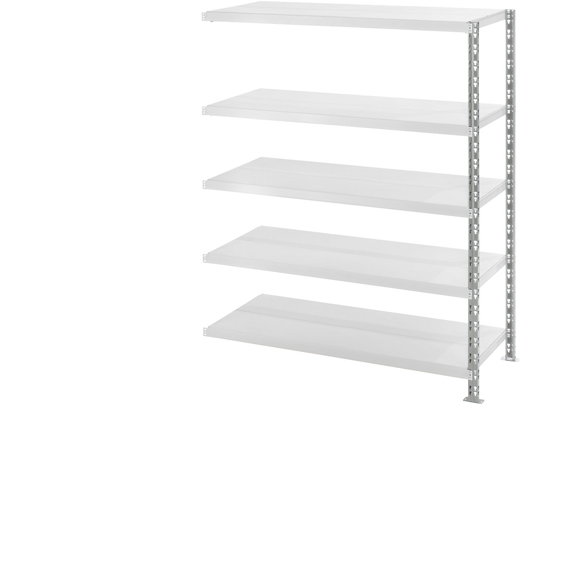 Wide span shelf unit with sheet steel shelves, depth 700 mm, extension shelf unit, HxW 1820 x 1525 mm