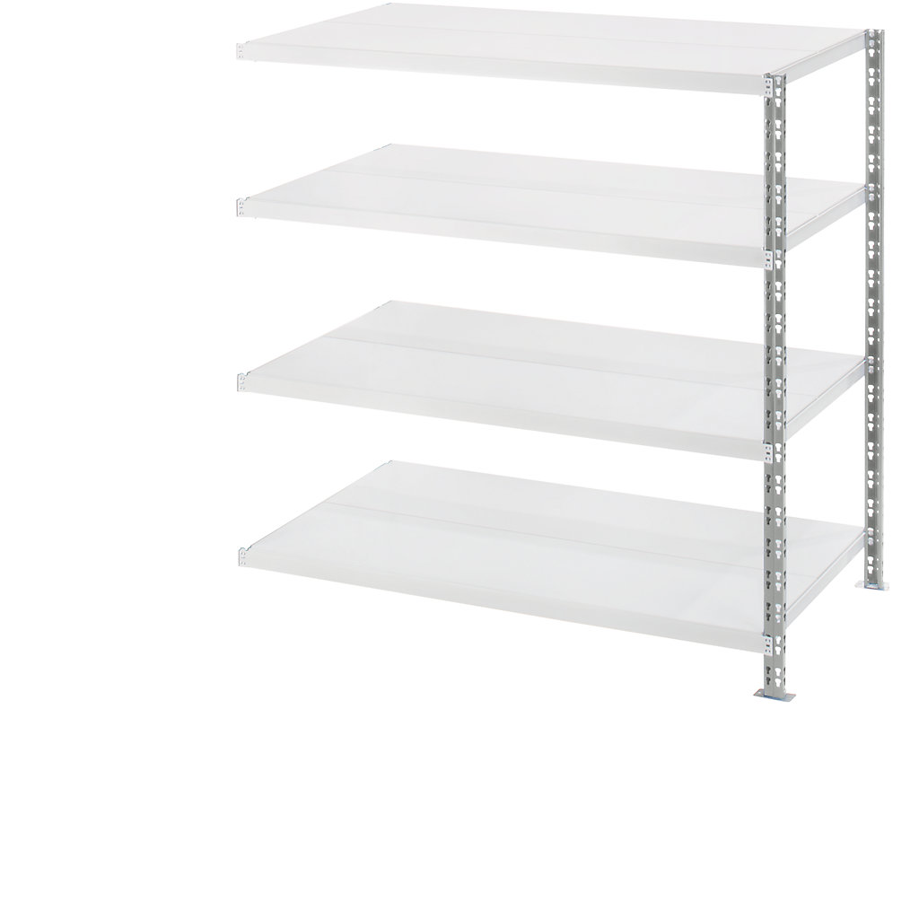 Wide span shelf unit with sheet steel shelves depth 800 mm kaiserkraft