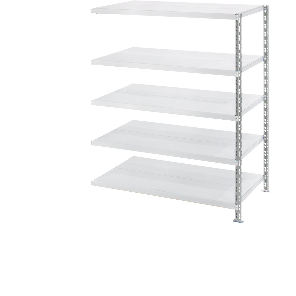Wide span shelf unit with sheet steel shelves, depth 800 mm, extension shelf unit, HxW 1820 x 1525 mm