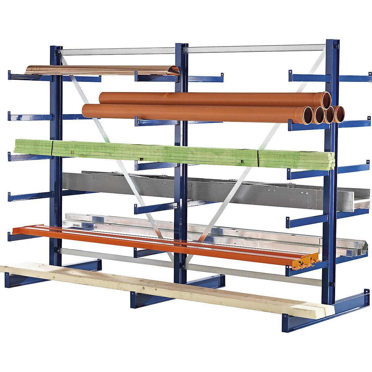 Cantilever racking unit with identical cantilever arm length – eurokraft pro (Product illustration 6)-5