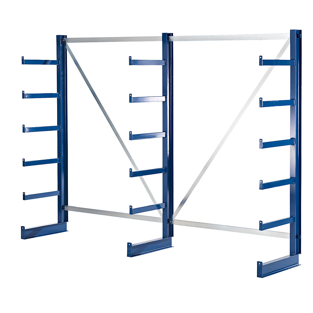 EUROKRAFTpro Cantilever racking unit with identical cantilever arm