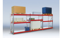 Heavy duty boltless shelving unit, shelf unit height 2000 mm