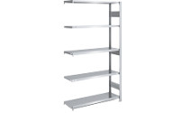 Heavy duty boltless shelving unit, zinc plated, double sided