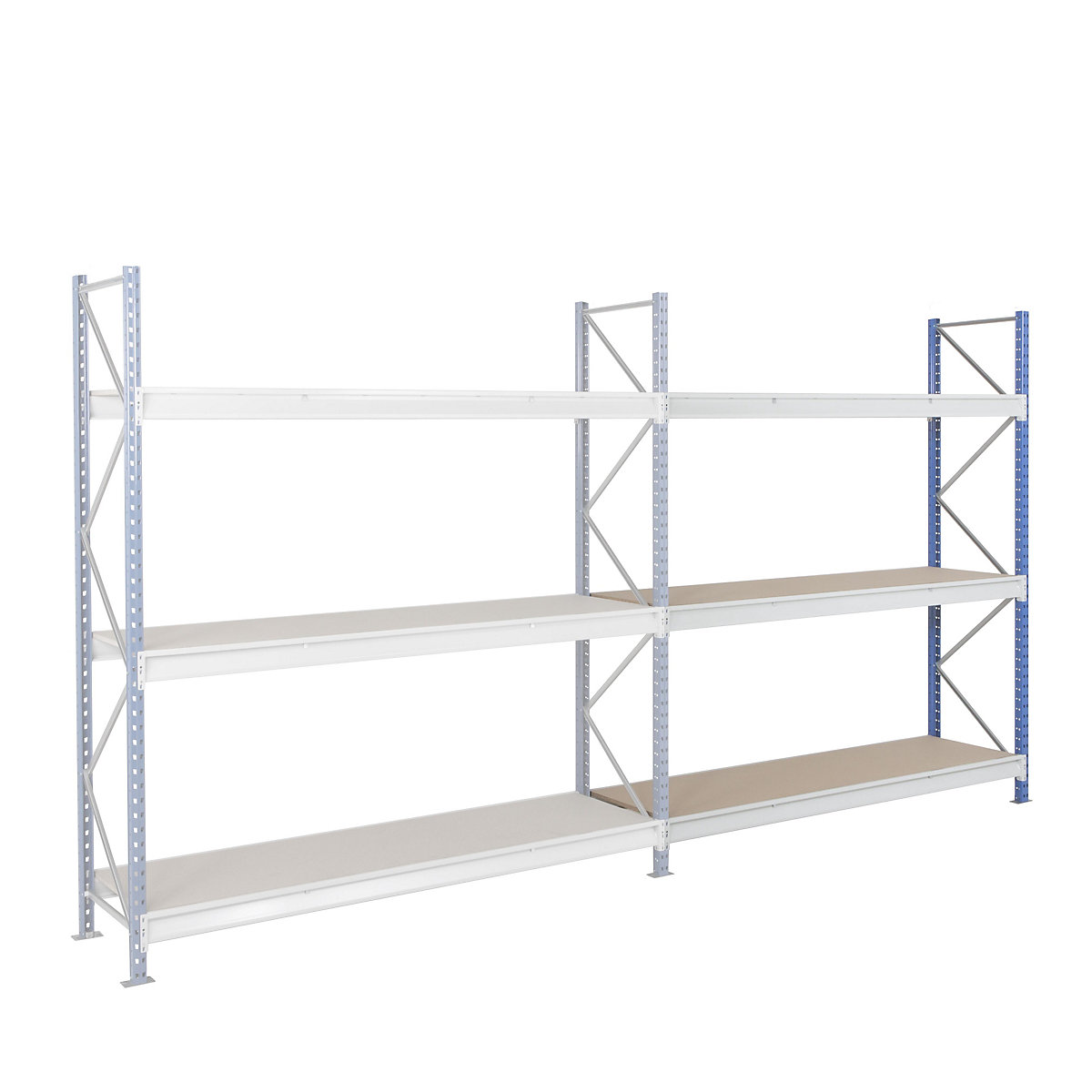 Heavy duty wide span shelving with moulded chipboard shelf panels (Product illustration 22)-21