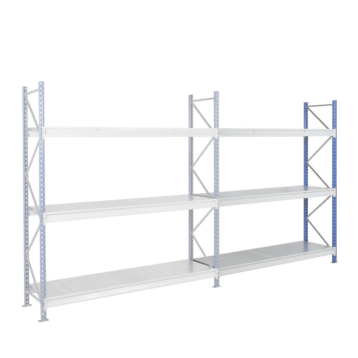 Heavy duty wide span shelving with steel shelf panels (Product illustration 19)-18