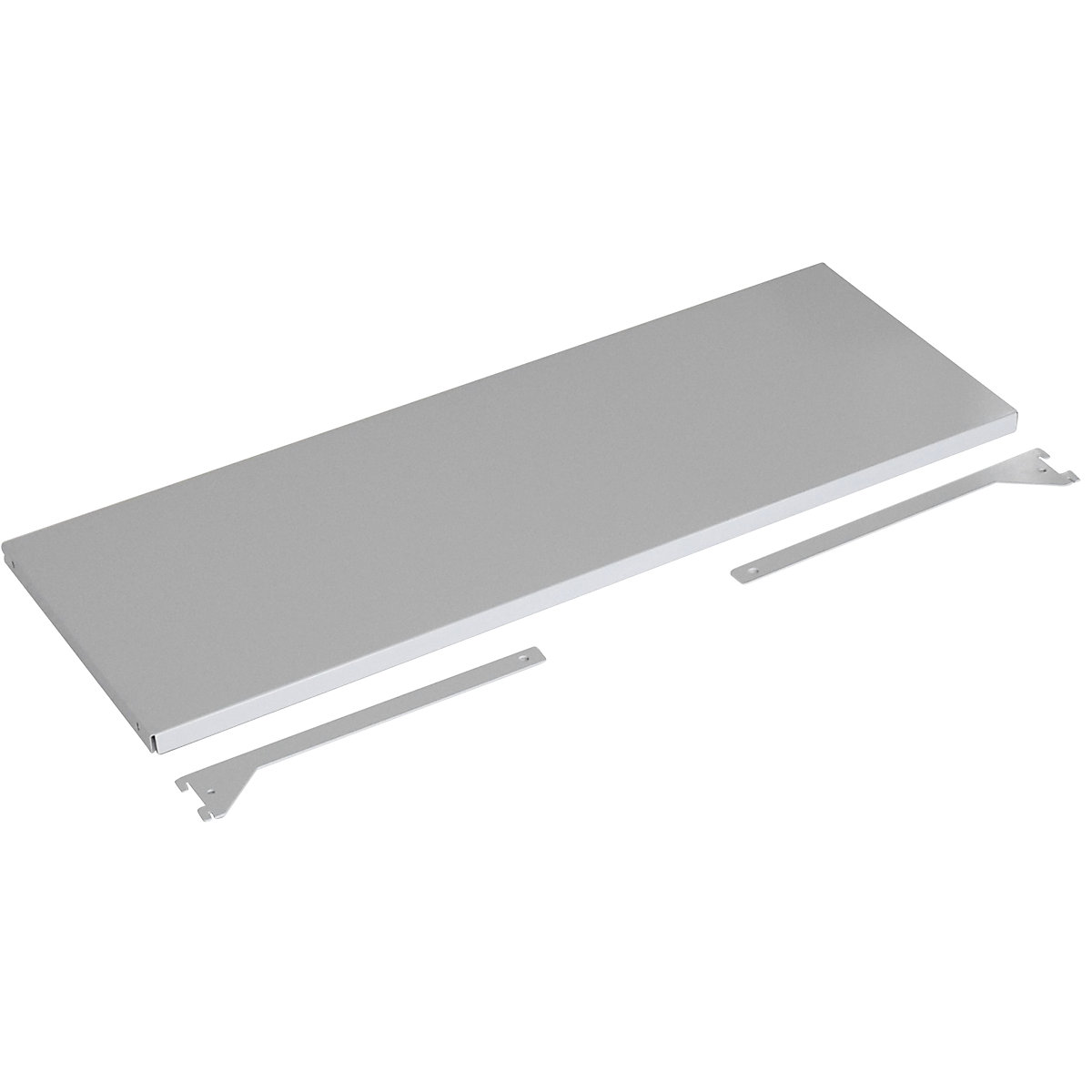 Wall shelf unit shelves incl. console brackets – hofe, sheet steel, plastic-coated, width x depth 1000 x 375 mm