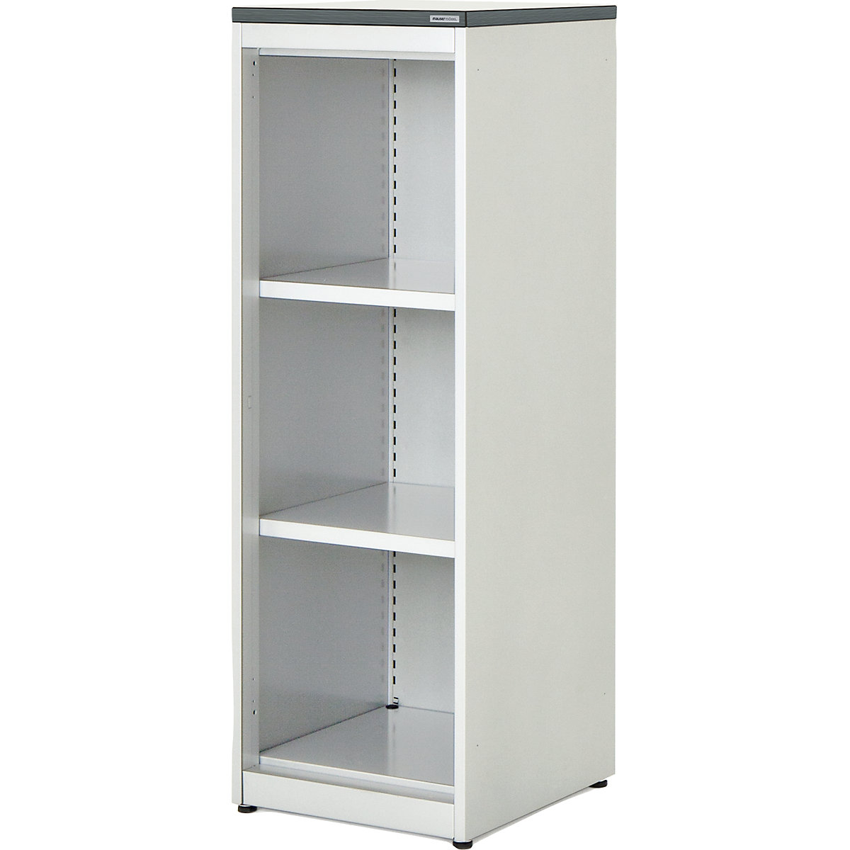 Combination shelf unit – mauser, HxWxD 1180 x 400 x 432 mm, plastic panel, 2 shelves, pure white / white-4