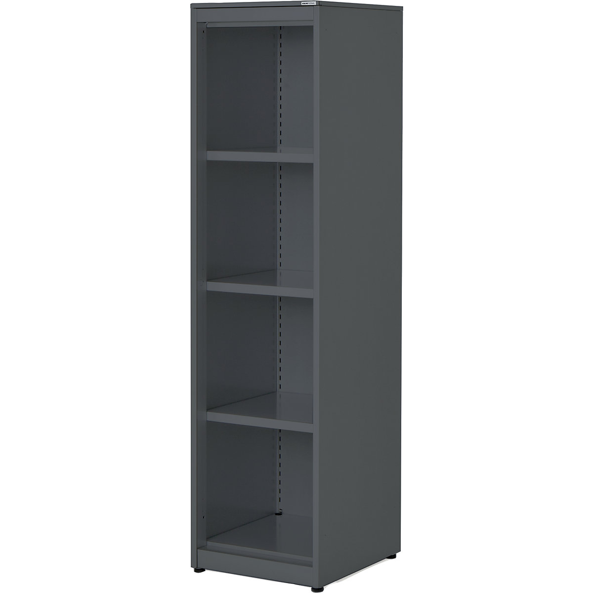 Combination shelf unit – mauser, HxWxD 1516 x 400 x 432 mm, steel panel, 3 shelves, charcoal-3