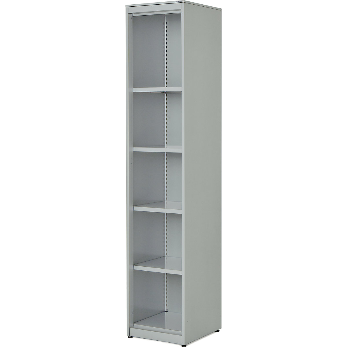 Combination shelf unit – mauser, HxWxD 1956 x 400 x 432 mm, steel panel, 4 shelves, light grey-3