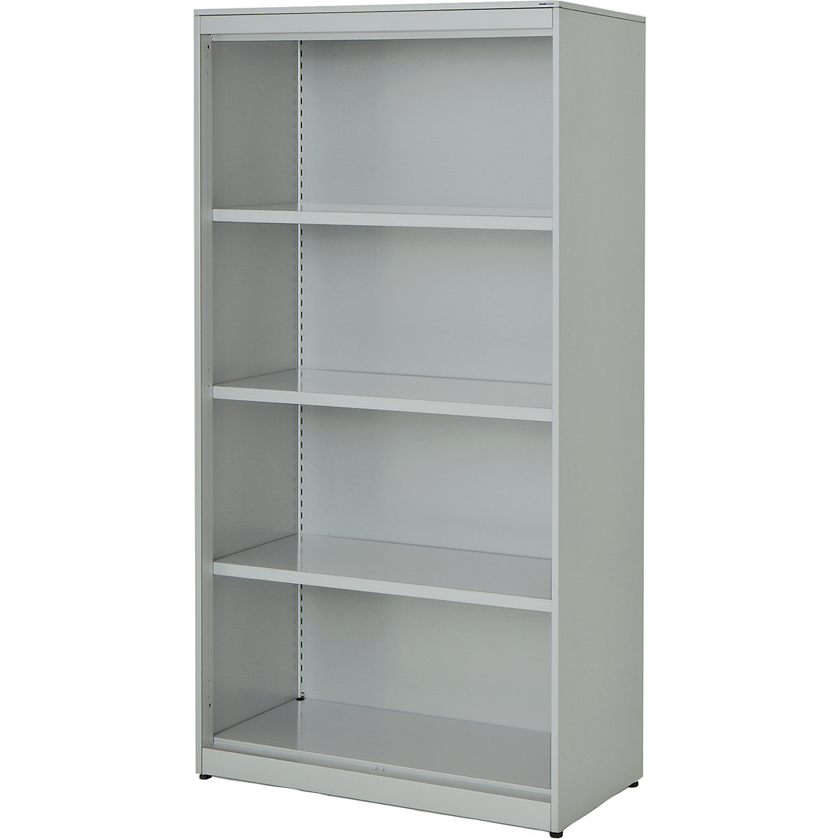 Combination shelf unit – mauser, HxWxD 1516 x 800 x 432 mm, steel panel, 3 shelves, light grey-2