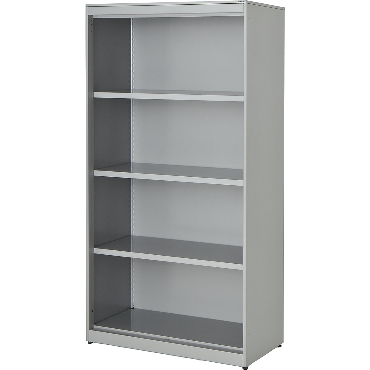 Combination shelf unit – mauser, HxWxD 1516 x 800 x 432 mm, steel panel, 3 shelves, aluminium colour-3