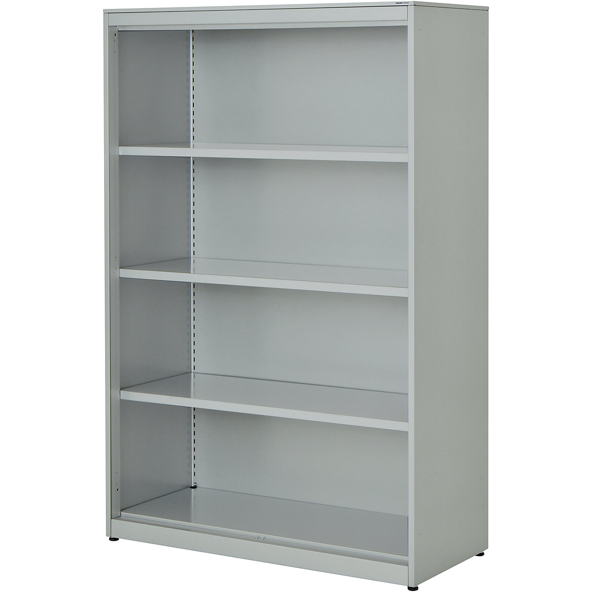 Combination shelf unit – mauser, HxWxD 1516 x 1000 x 432 mm, steel panel, 3 shelves, light grey-2
