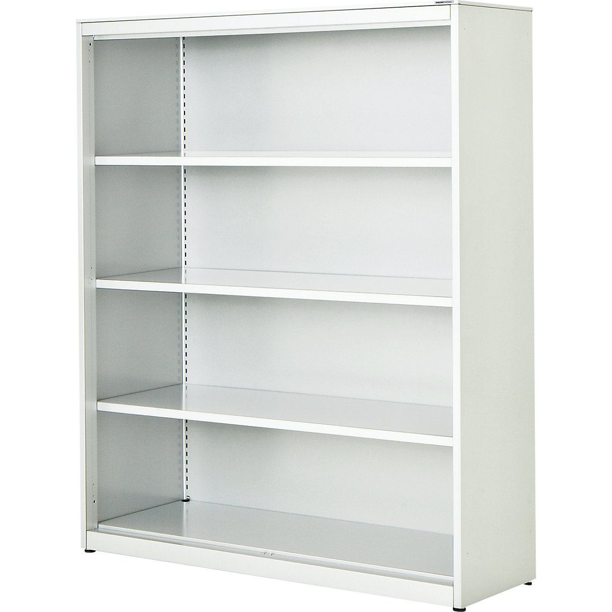 Combination shelf unit – mauser, HxWxD 1516 x 1200 x 432 mm, steel panel, 3 shelves, pure white-3