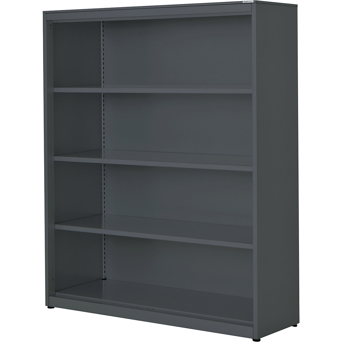 Combination shelf unit – mauser, HxWxD 1516 x 1200 x 432 mm, steel panel, 3 shelves, charcoal-4