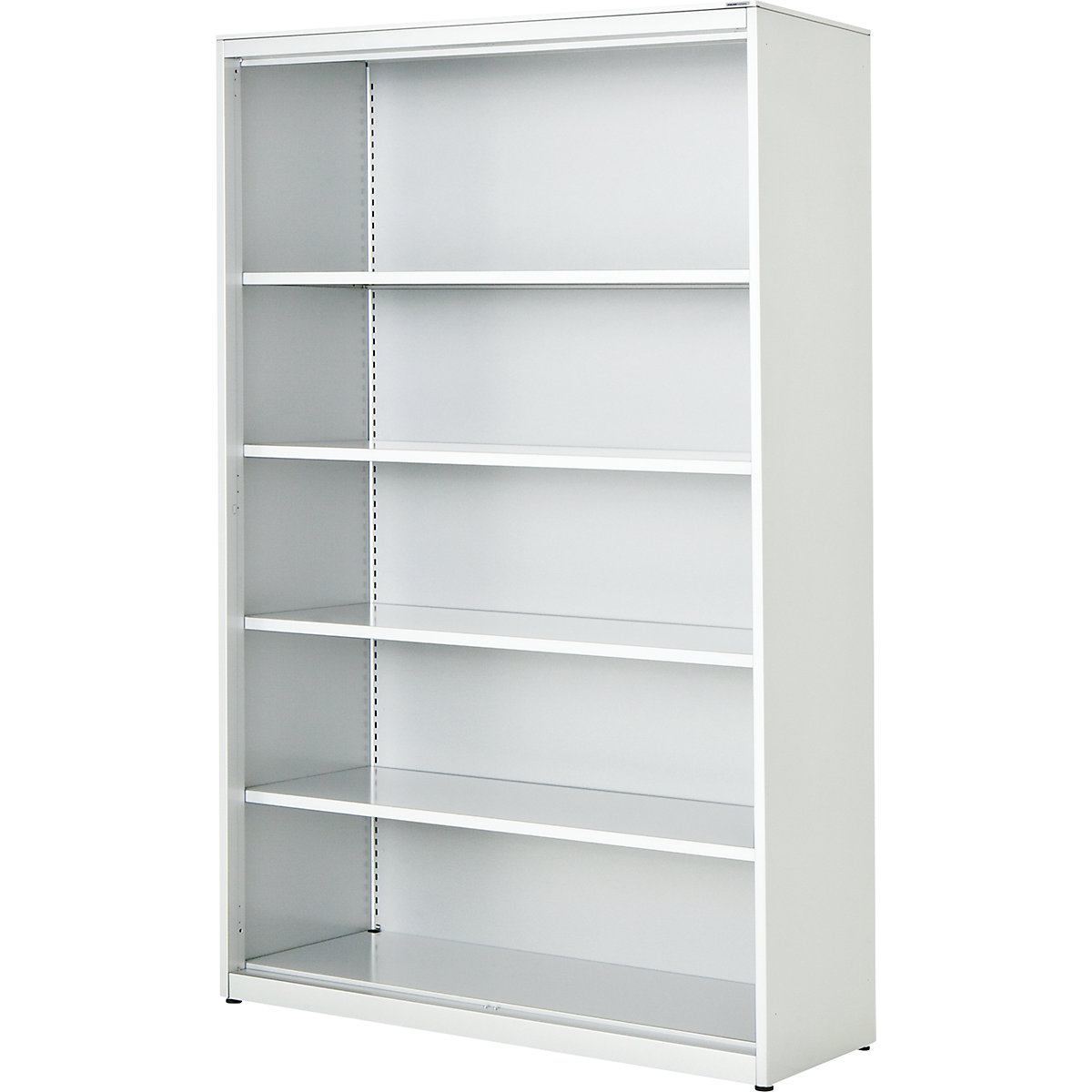 Combination shelf unit – mauser, HxWxD 1956 x 1200 x 432 mm, steel panel, 4 shelves, pure white-3