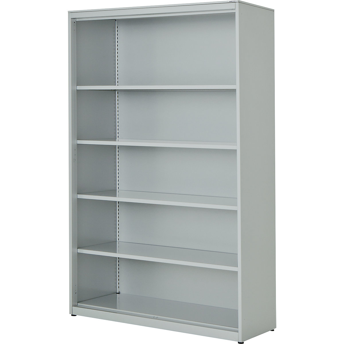 Combination shelf unit – mauser, HxWxD 1956 x 1200 x 432 mm, steel panel, 4 shelves, light grey-5