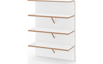 Lean to shelf unit