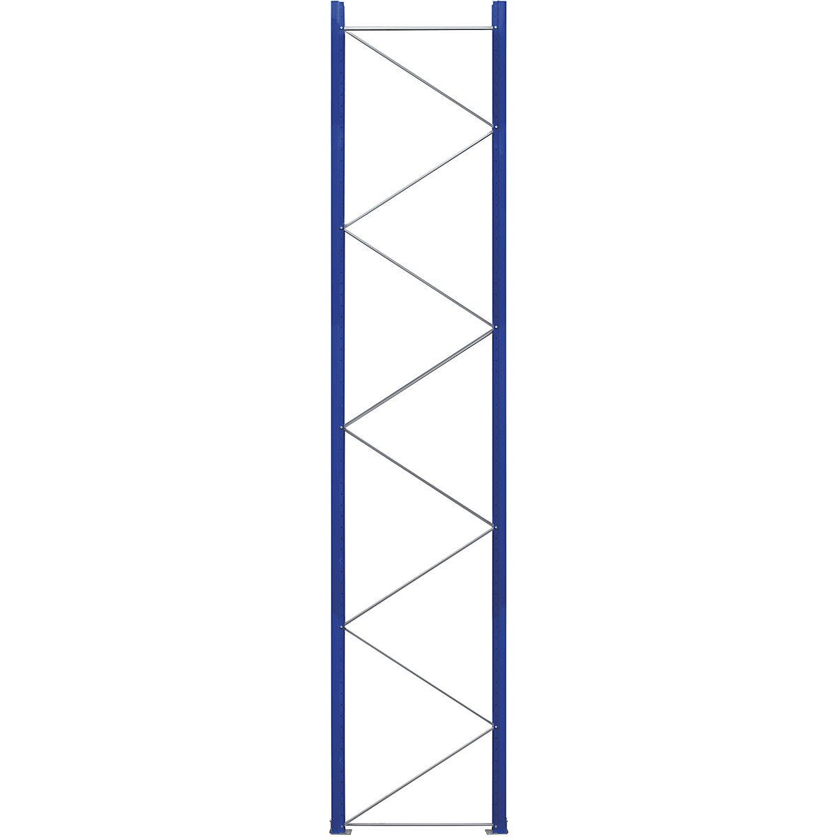 Pallet racking upright, pre-assembled - eurokraft pro