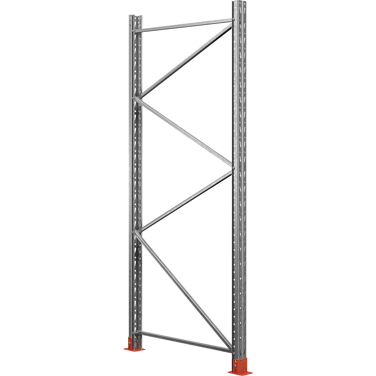 Upright frame for Space pallet racking