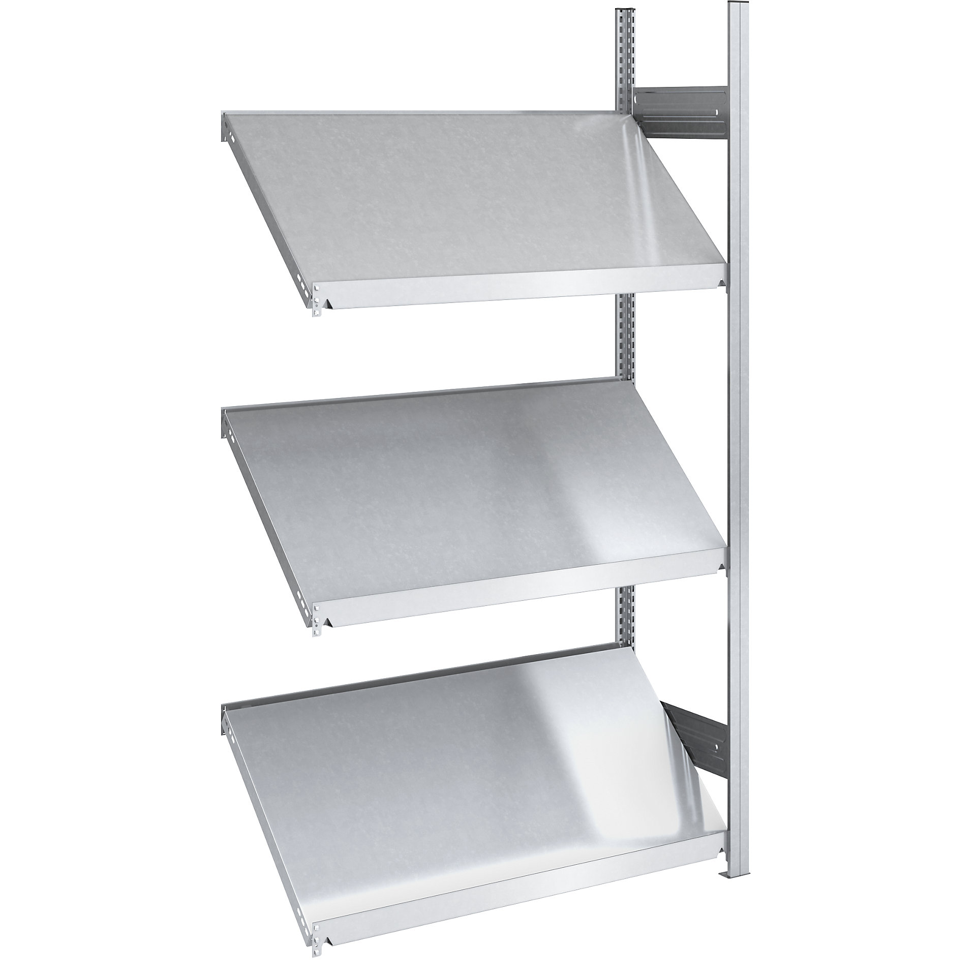 Slanted shelf unit hofe shelf unit height 2000 mm, shelf width 1000